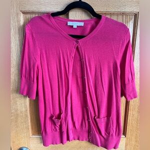 Ann Taylor LOFT Pink Cardigan